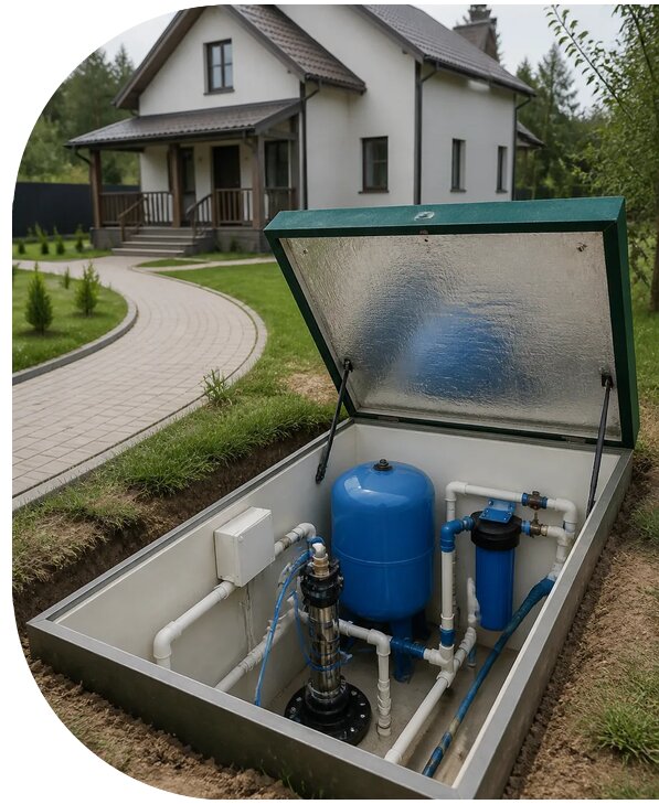 Автономное водоснабжение дома в Череповце от 153315 р. | АПаруса-Чрп